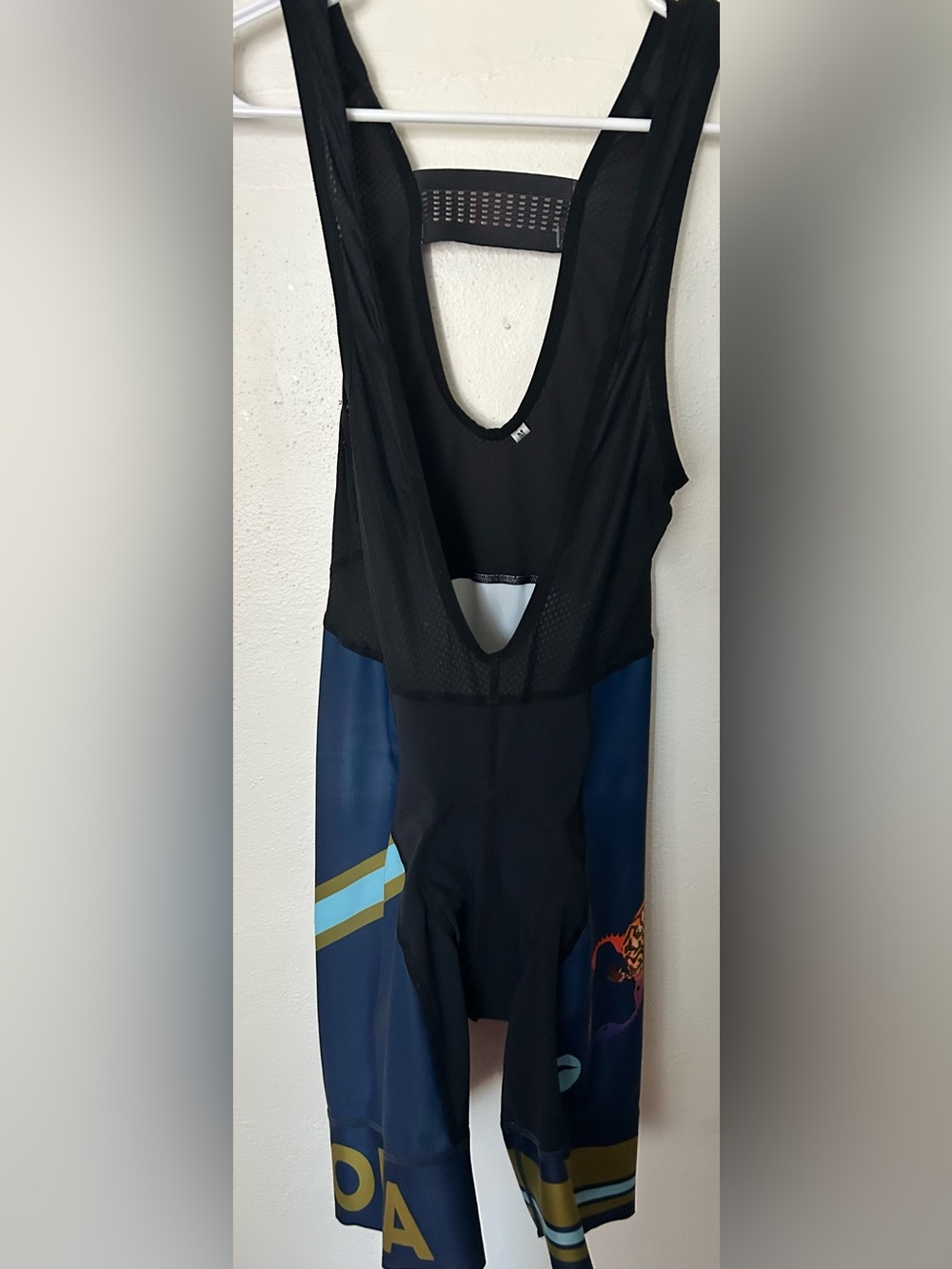 Men's Cycling Bib Shorts Pactimo M Padded Black Navy Lightweight Compression
